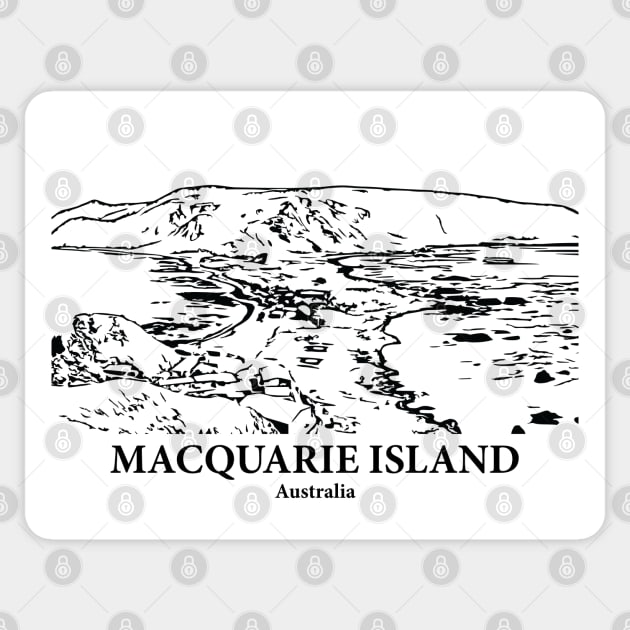 Macquarie Island - Australia Sticker by Lakeric